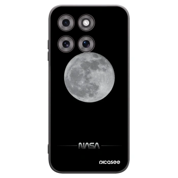 Picasee silikonowe czarne etui na Motorola Moto G77 - Moon Minimal