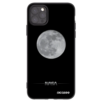 Picasee silikonowe czarne etui na Apple iPhone 11 Pro Max - Moon Minimal