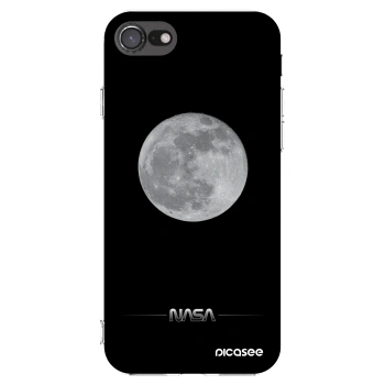 Picasee silikonowe przeźroczyste etui na Apple iPhone 8 - Moon Minimal