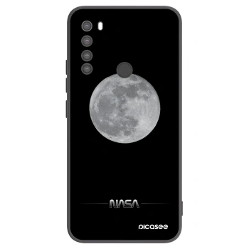 Picasee silikonowe czarne etui na Xiaomi Redmi Note 8 - Moon Minimal