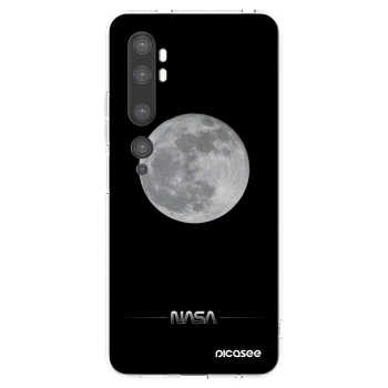 Picasee silikonowe przeźroczyste etui na Xiaomi Mi Note 10 (Pro) - Moon Minimal