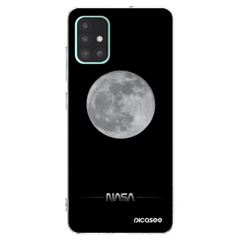 Picasee silikonowe przeźroczyste etui na Samsung Galaxy A51 A515F - Moon Minimal
