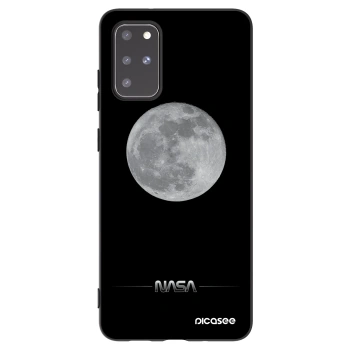 Picasee silikonowe czarne etui na Samsung Galaxy S20+ G985F - Moon Minimal