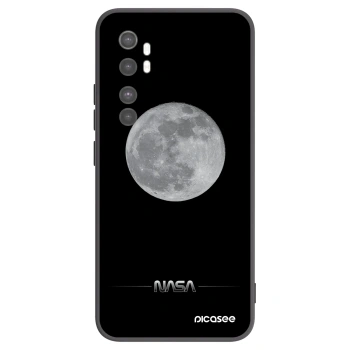 Picasee silikonowe czarne etui na Xiaomi Mi Note 10 Lite - Moon Minimal