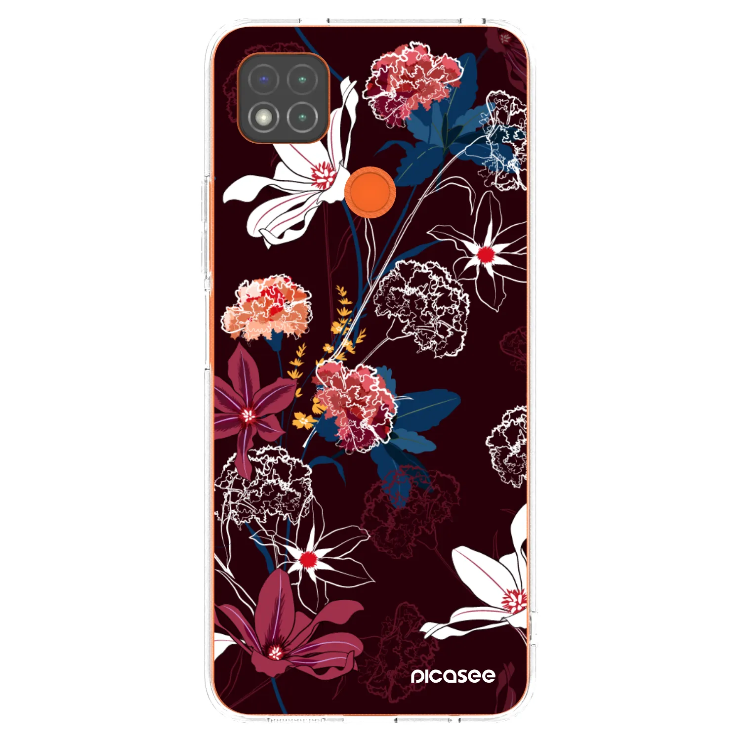 Picasee silikonowe przeźroczyste etui na Xiaomi Redmi 9C - Dark Meadow