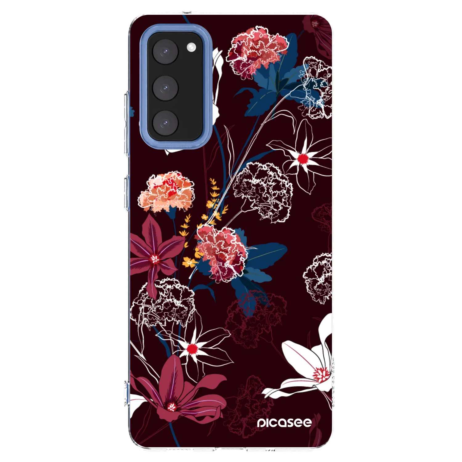 Picasee silikonowe przeźroczyste etui na Samsung Galaxy S20 FE - Dark Meadow