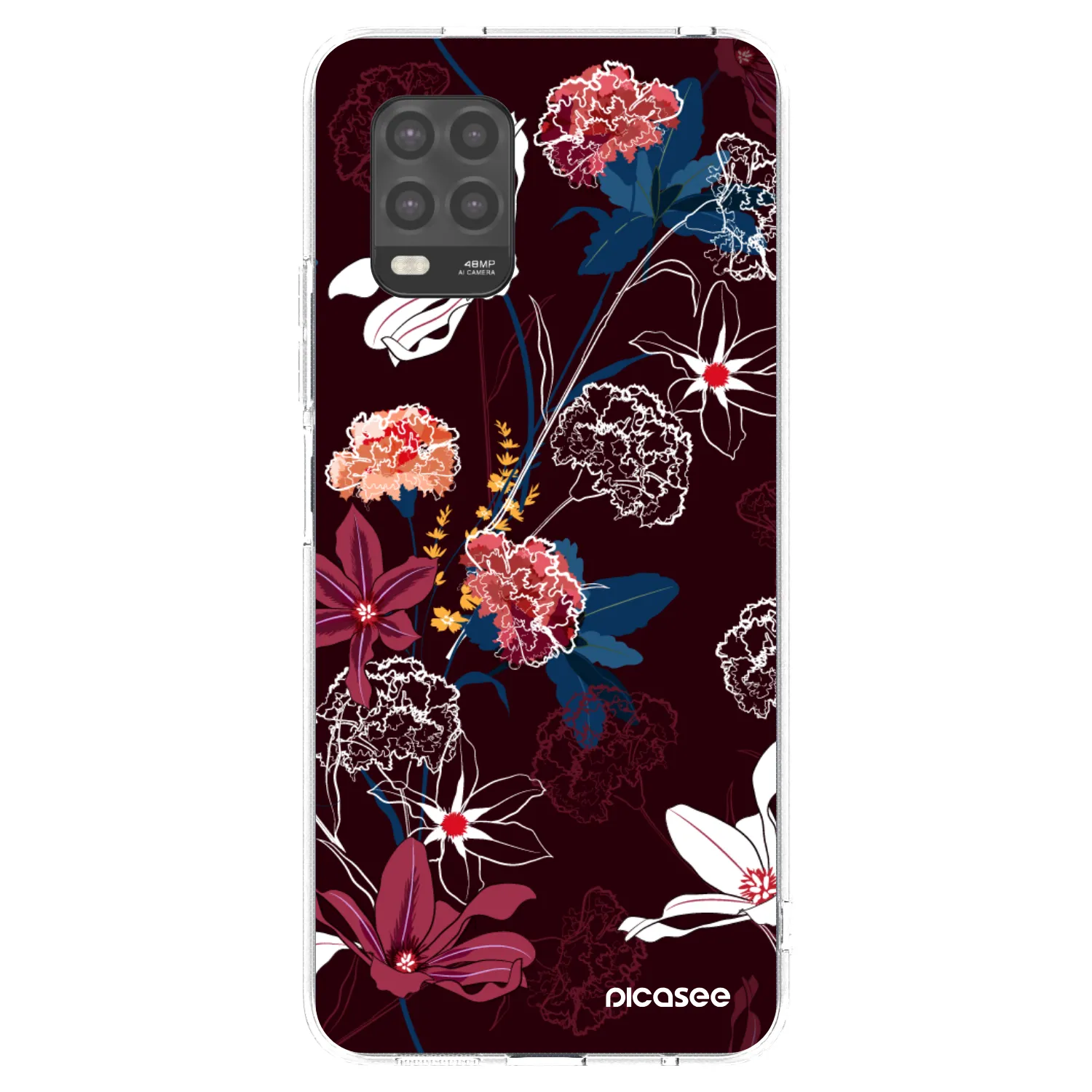 Picasee silikonowe przeźroczyste etui na Xiaomi Mi 10 Lite - Dark Meadow