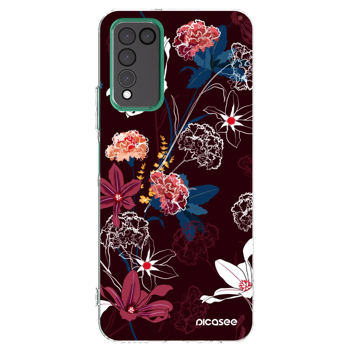 Picasee silikonowe przeźroczyste etui na Honor 10X Lite - Dark Meadow