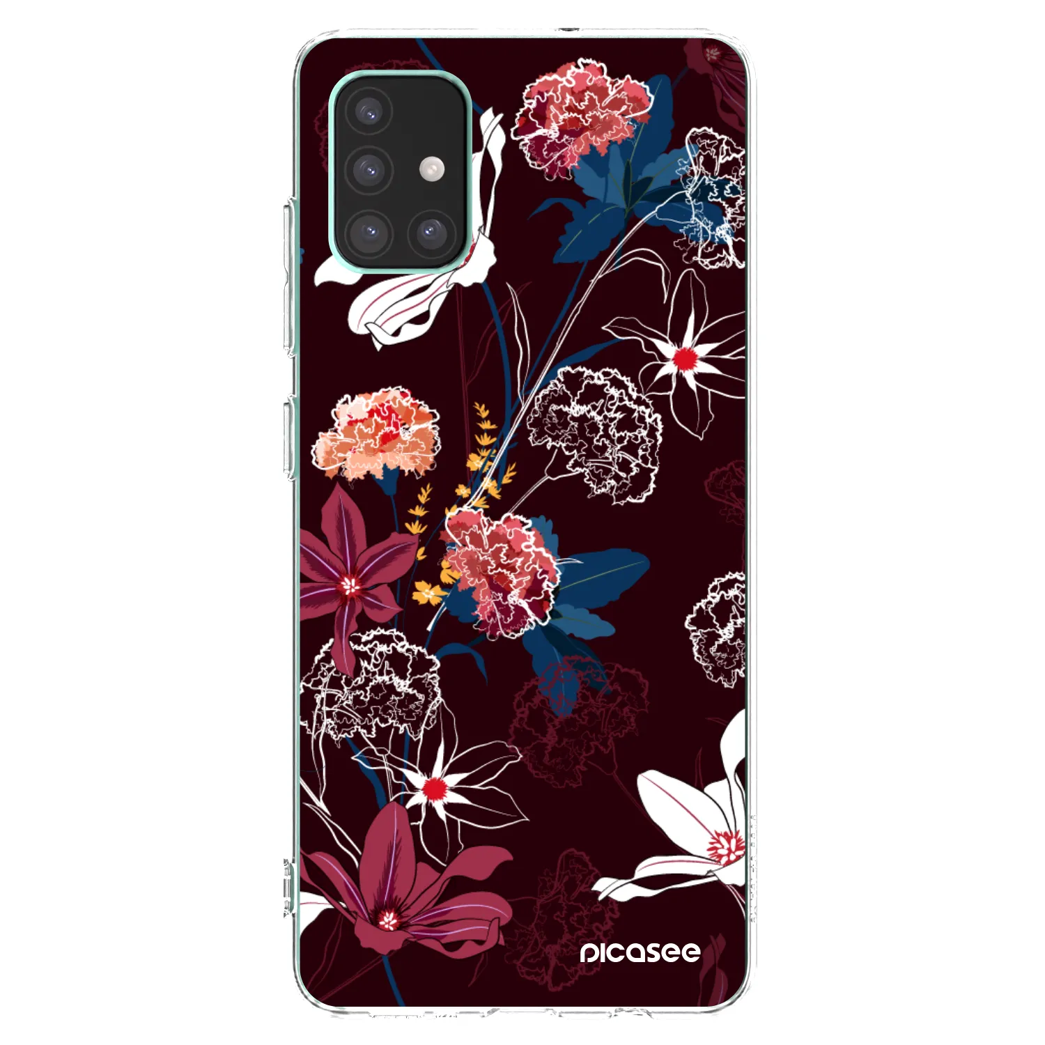 Picasee silikonowe przeźroczyste etui na Samsung Galaxy M51 M515F - Dark Meadow