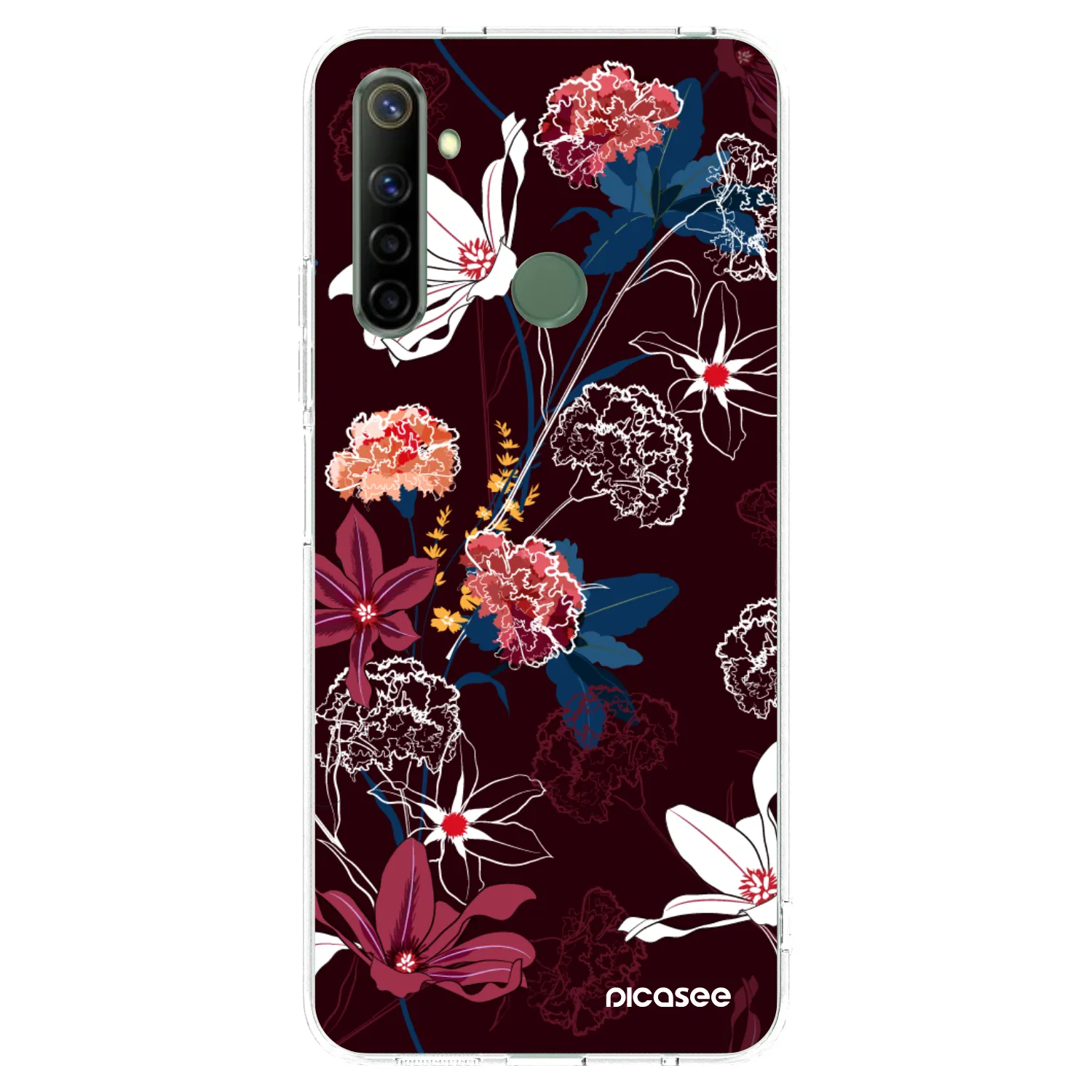 Picasee silikonowe przeźroczyste etui na Realme 6i - Dark Meadow