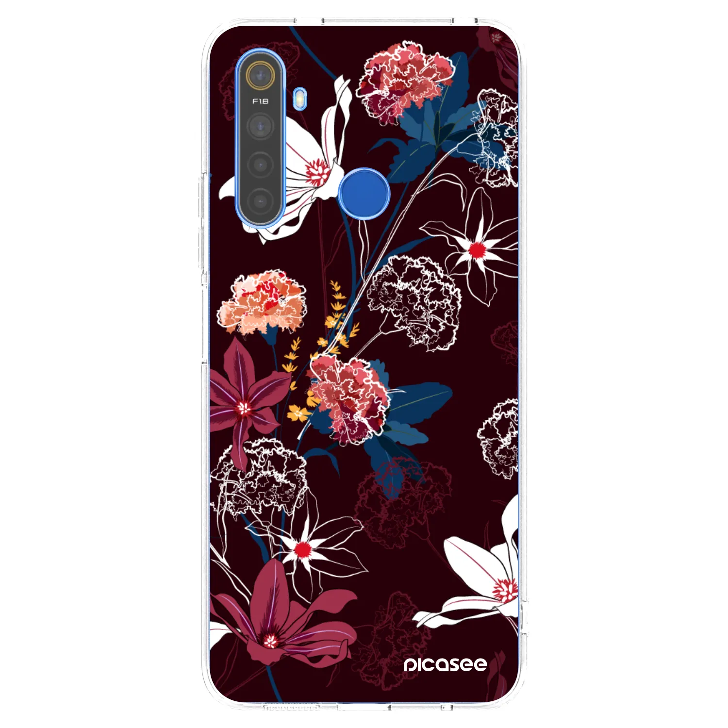 Picasee silikonowe przeźroczyste etui na Realme 5 - Dark Meadow