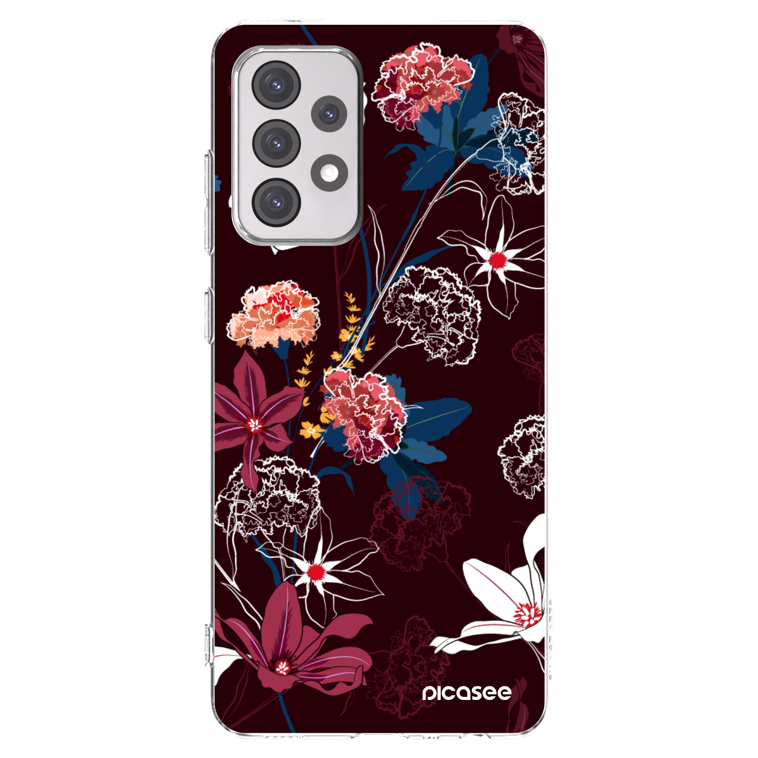 Picasee silikonowe przeźroczyste etui na Samsung Galaxy A52 5G A525F - Dark Meadow