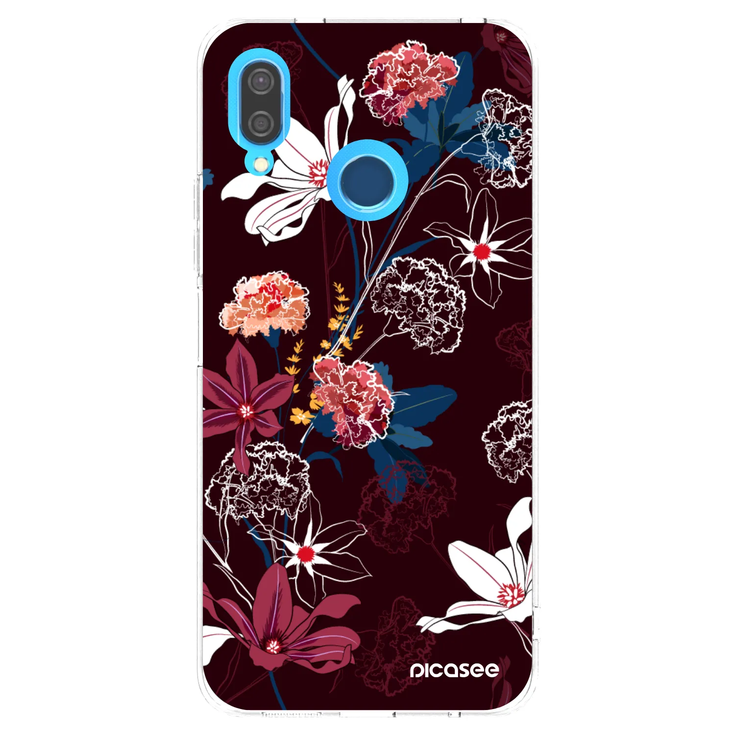 Picasee silikonowe przeźroczyste etui na Huawei P20 Lite - Dark Meadow