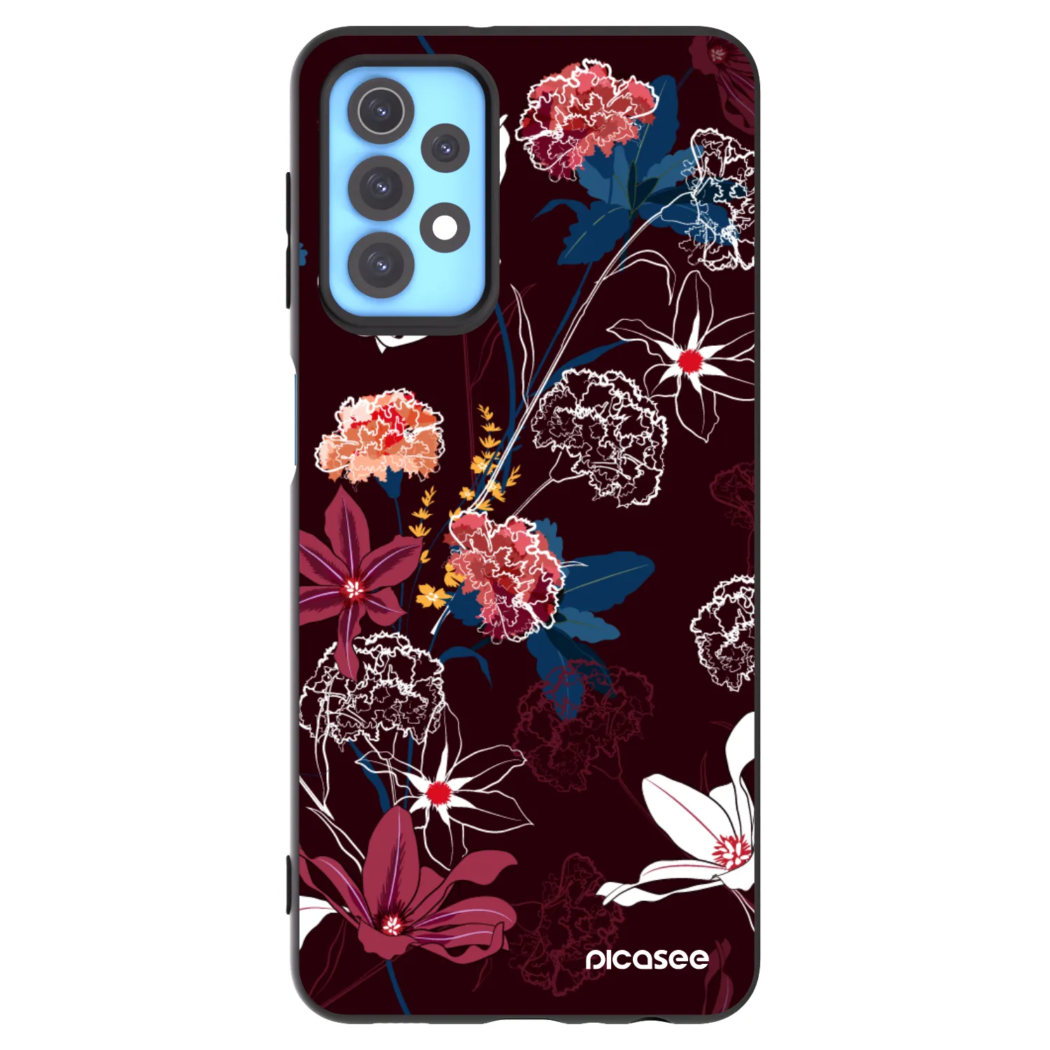 Picasee silikonowe czarne etui na Samsung Galaxy A32 4G SM-A325F - Dark Meadow