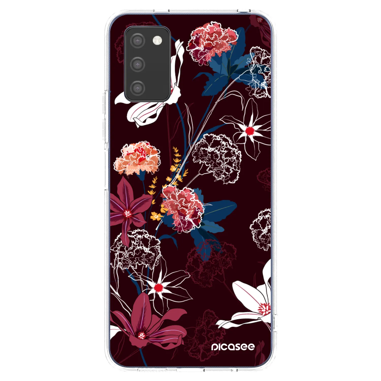 Picasee silikonowe przeźroczyste etui na Samsung Galaxy A02s A025G - Dark Meadow