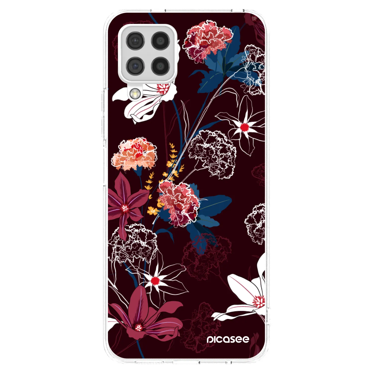 Picasee silikonowe przeźroczyste etui na Samsung Galaxy A22 A225F 4G - Dark Meadow