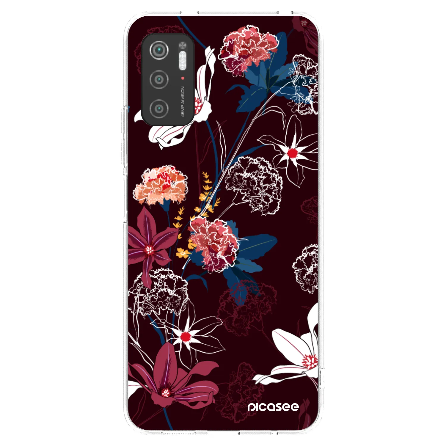 Picasee silikonowe przeźroczyste etui na Xiaomi Poco M3 Pro 5G - Dark Meadow