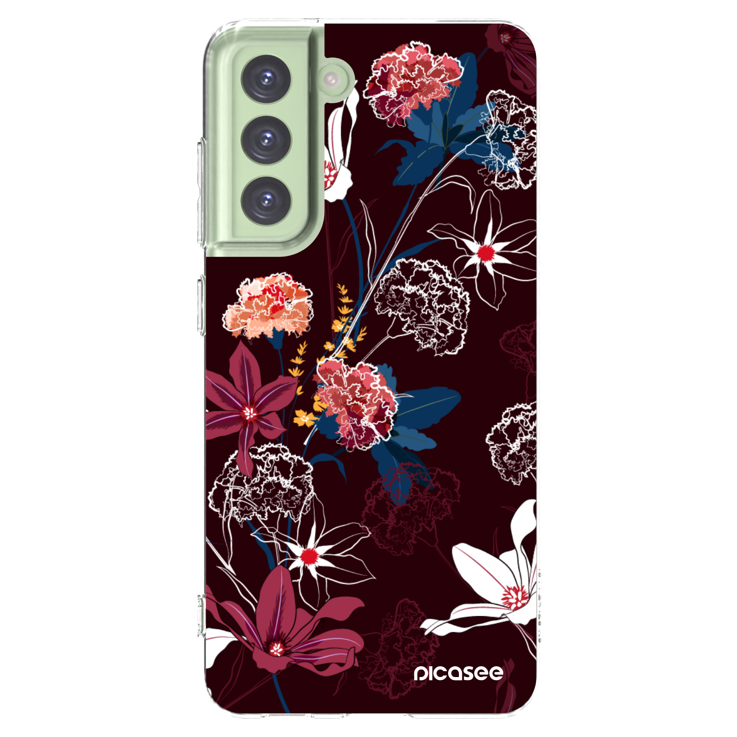Picasee silikonowe przeźroczyste etui na Samsung Galaxy S21 FE 5G - Dark Meadow
