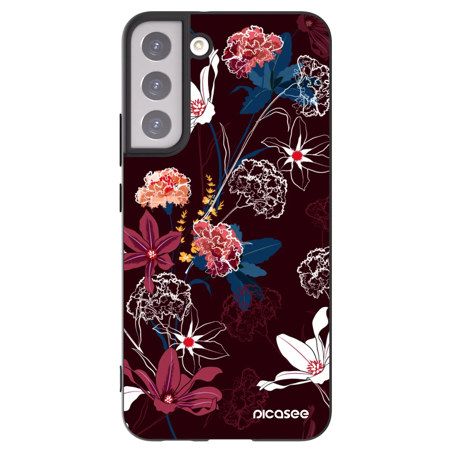 Picasee silikonowe czarne etui na Samsung Galaxy S22+ 5G - Dark Meadow