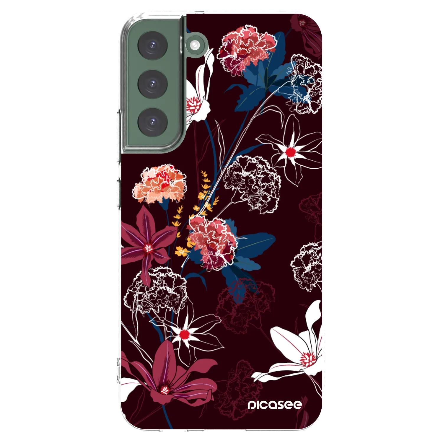 Picasee silikonowe przeźroczyste etui na Samsung Galaxy S22+ 5G - Dark Meadow