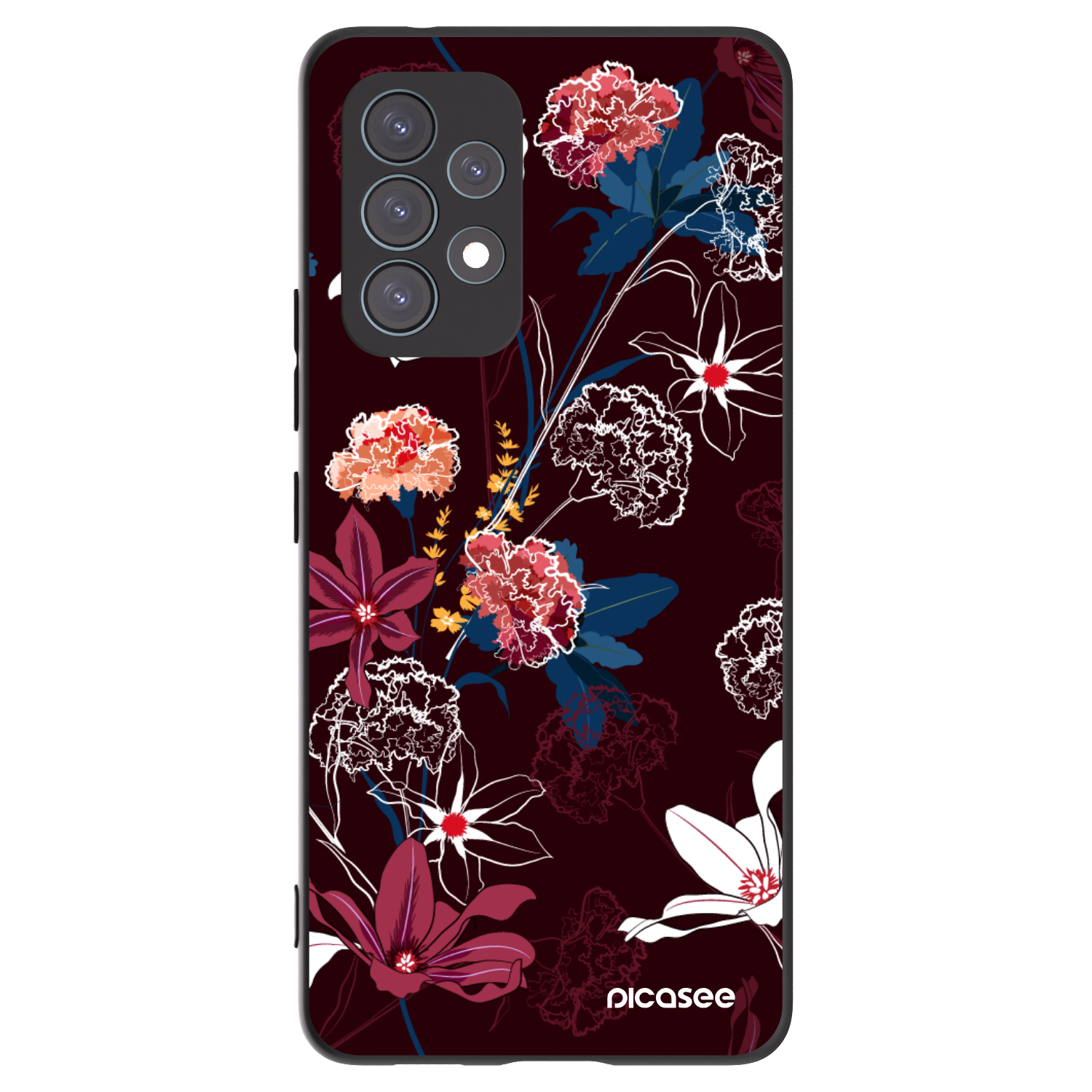Picasee silikonowe czarne etui na Samsung Galaxy A53 5G A536 - Dark Meadow