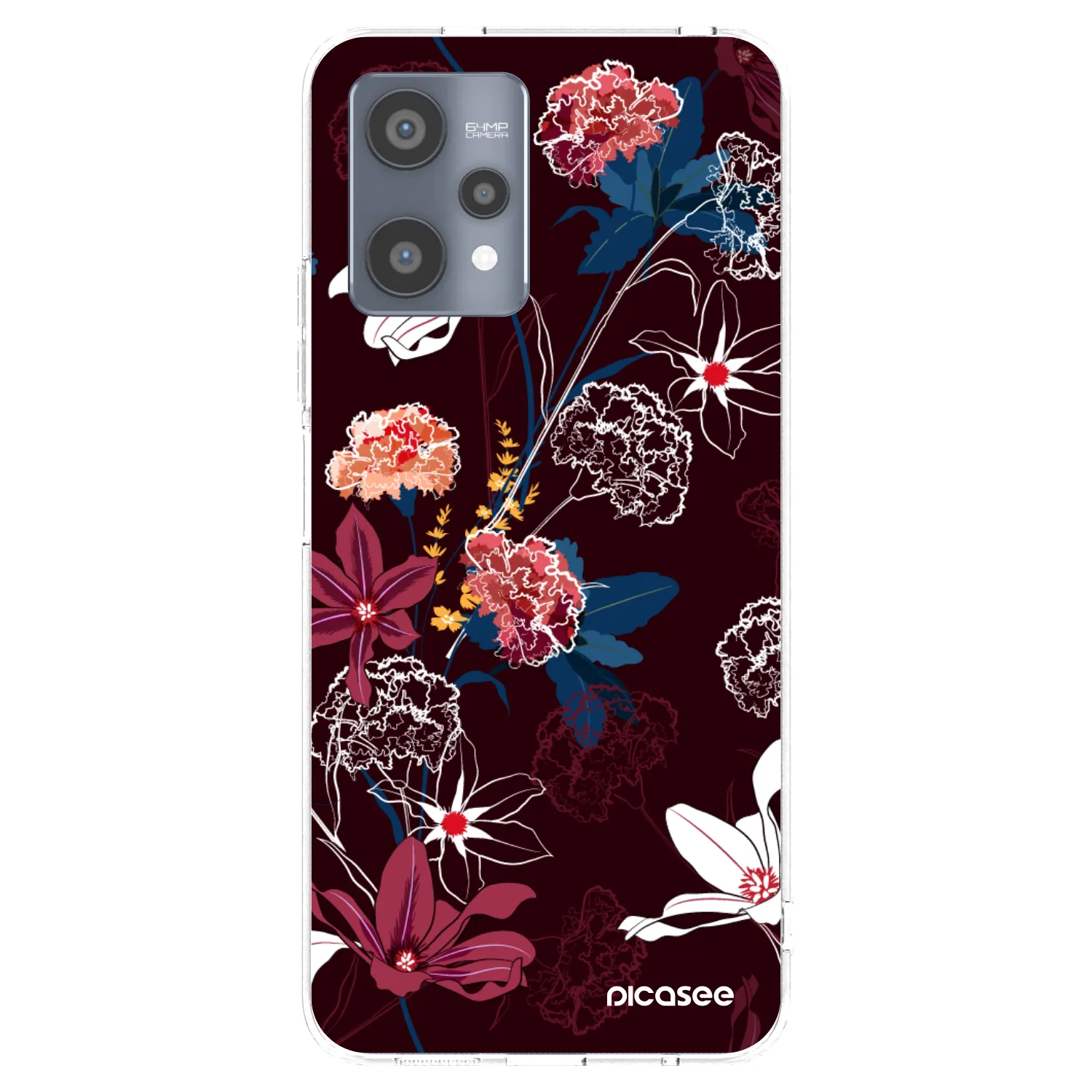 Picasee silikonowe przeźroczyste etui na Realme 9 Pro 5G - Dark Meadow