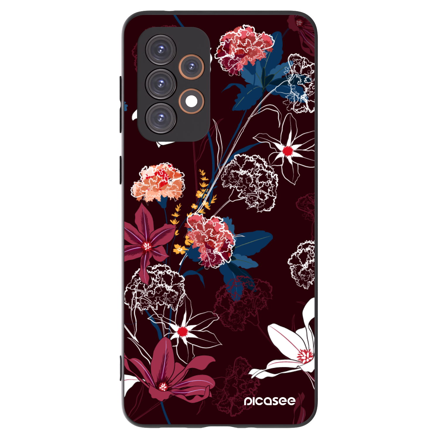 Picasee silikonowe czarne etui na Samsung Galaxy A33 5G A336 - Dark Meadow
