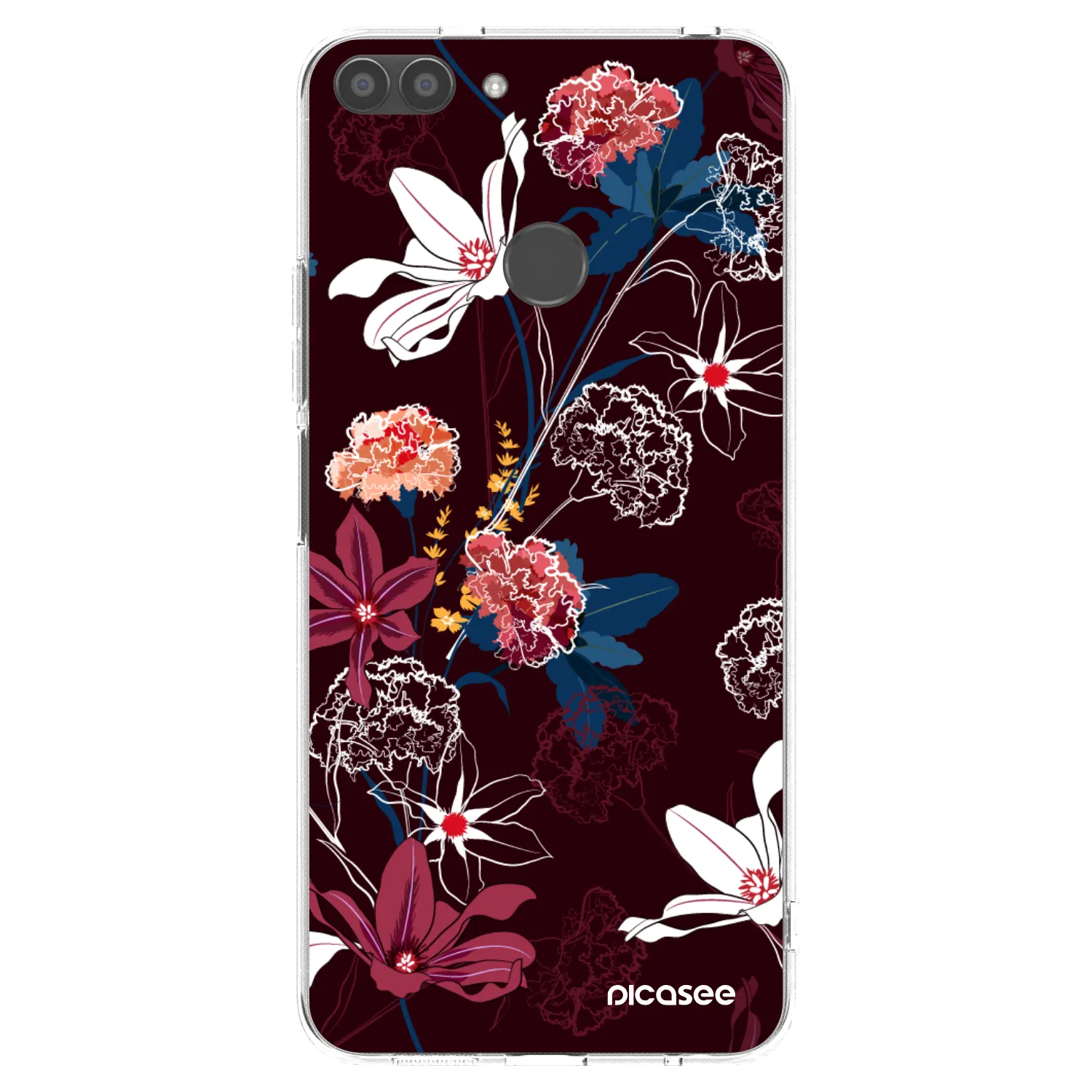 Picasee silikonowe przeźroczyste etui na Huawei P Smart - Dark Meadow