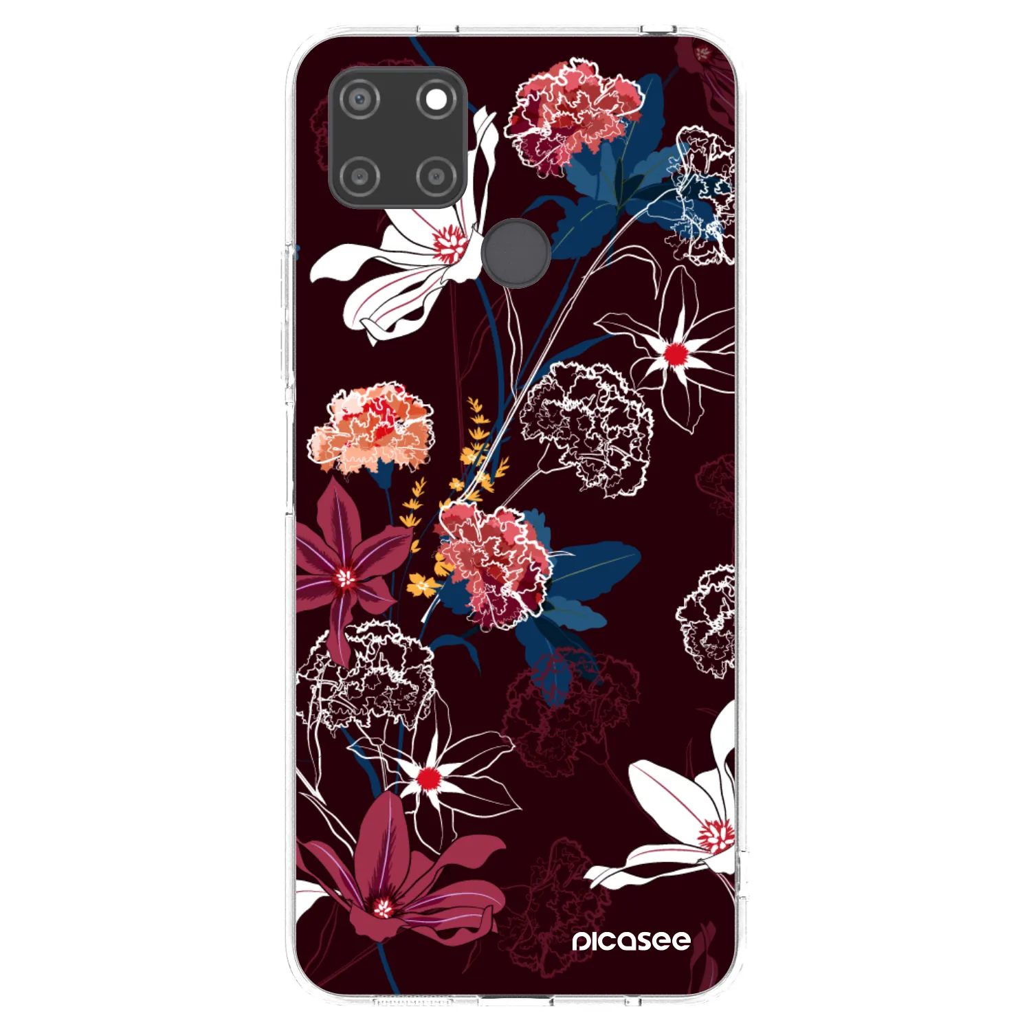 Picasee silikonowe przeźroczyste etui na Realme C21Y - Dark Meadow