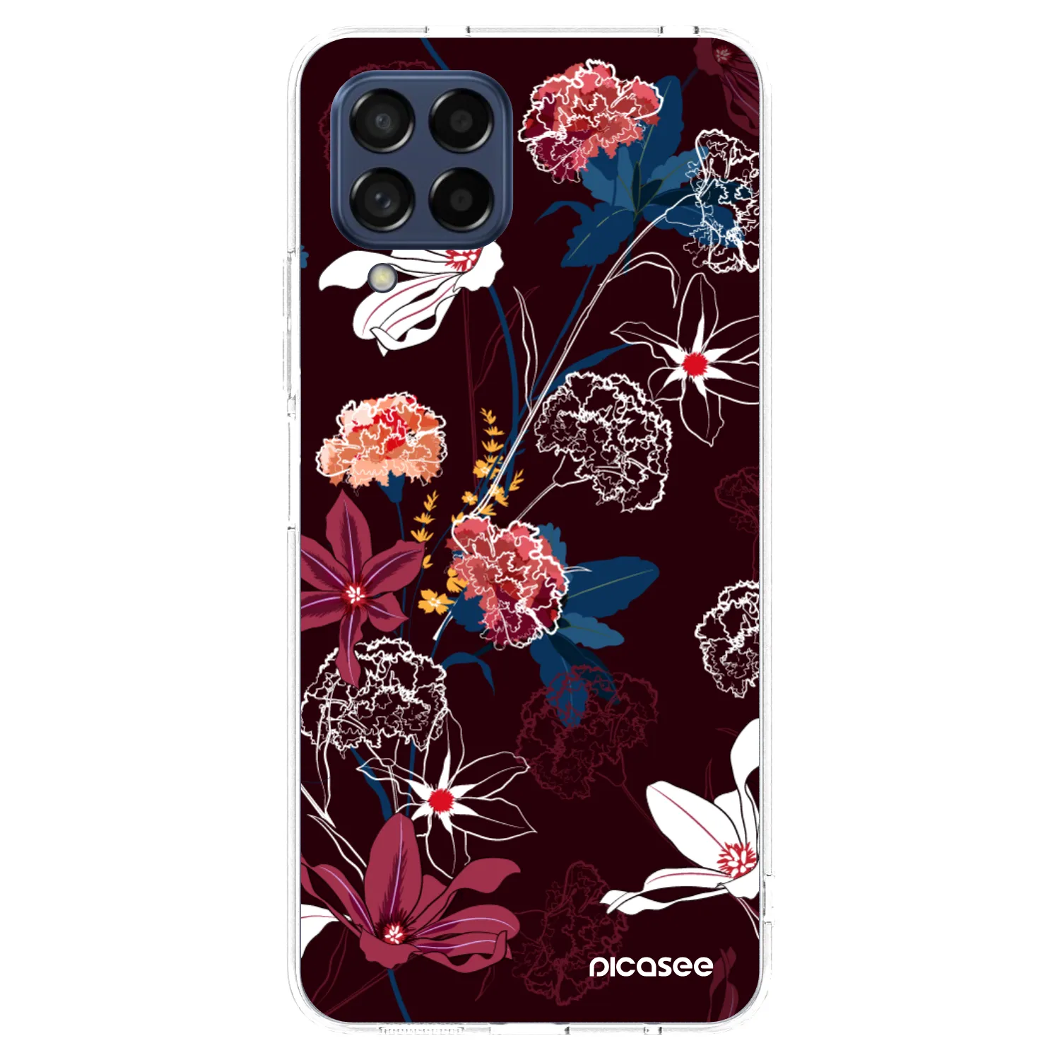 Picasee silikonowe przeźroczyste etui na Samsung Galaxy M53 5G - Dark Meadow