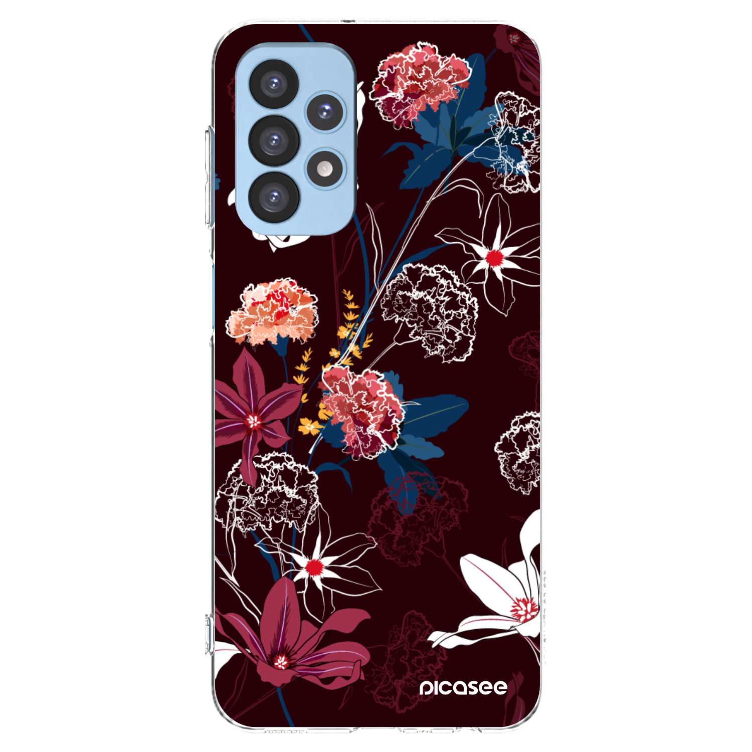 Picasee silikonowe przeźroczyste etui na Samsung Galaxy A23 A235F 4G - Dark Meadow