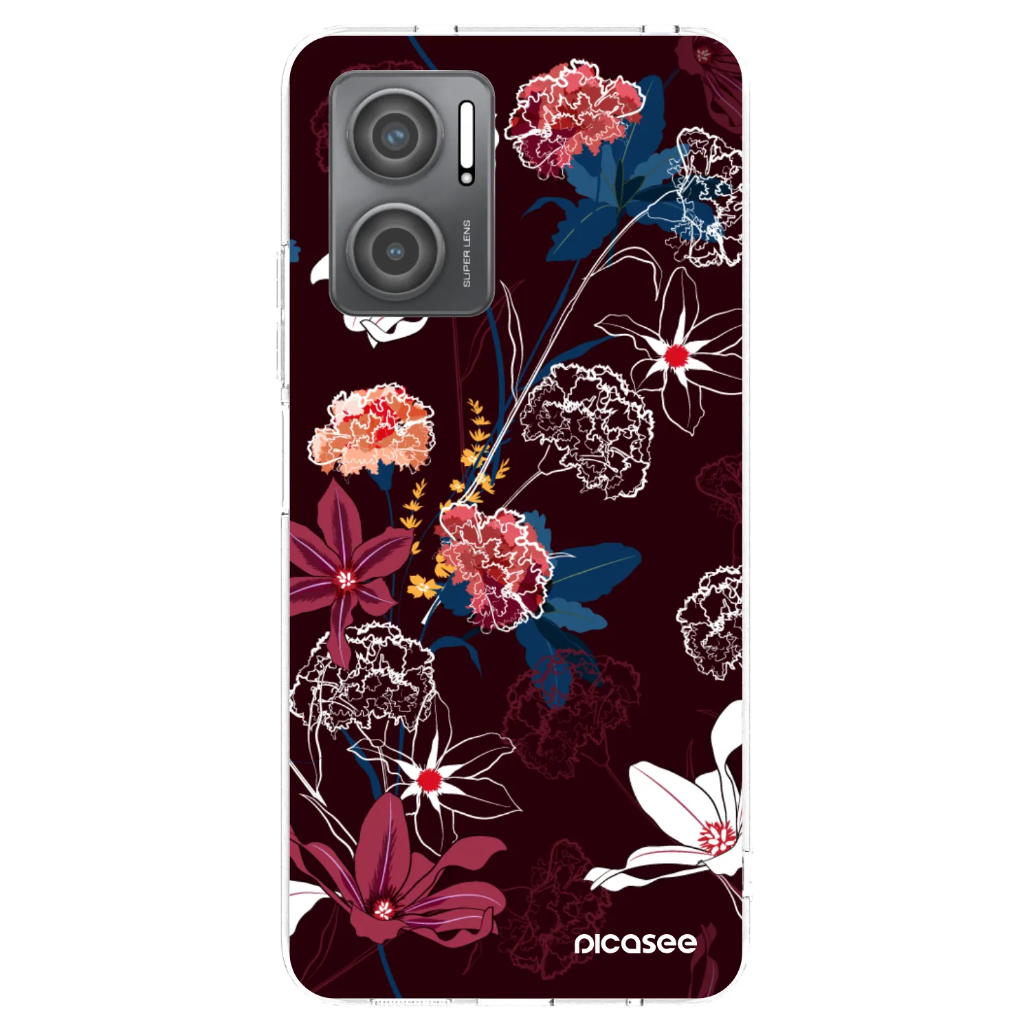 Picasee silikonowe przeźroczyste etui na Xiaomi Redmi 10 5G - Dark Meadow