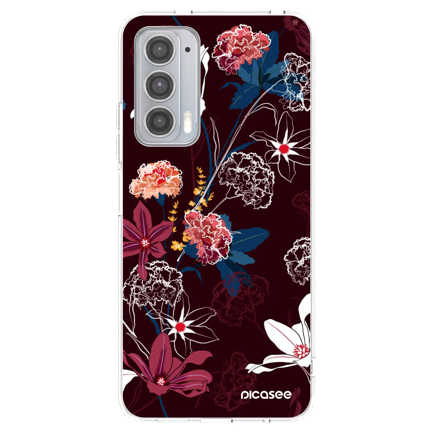 Picasee silikonowe przeźroczyste etui na Motorola Edge 20 - Dark Meadow
