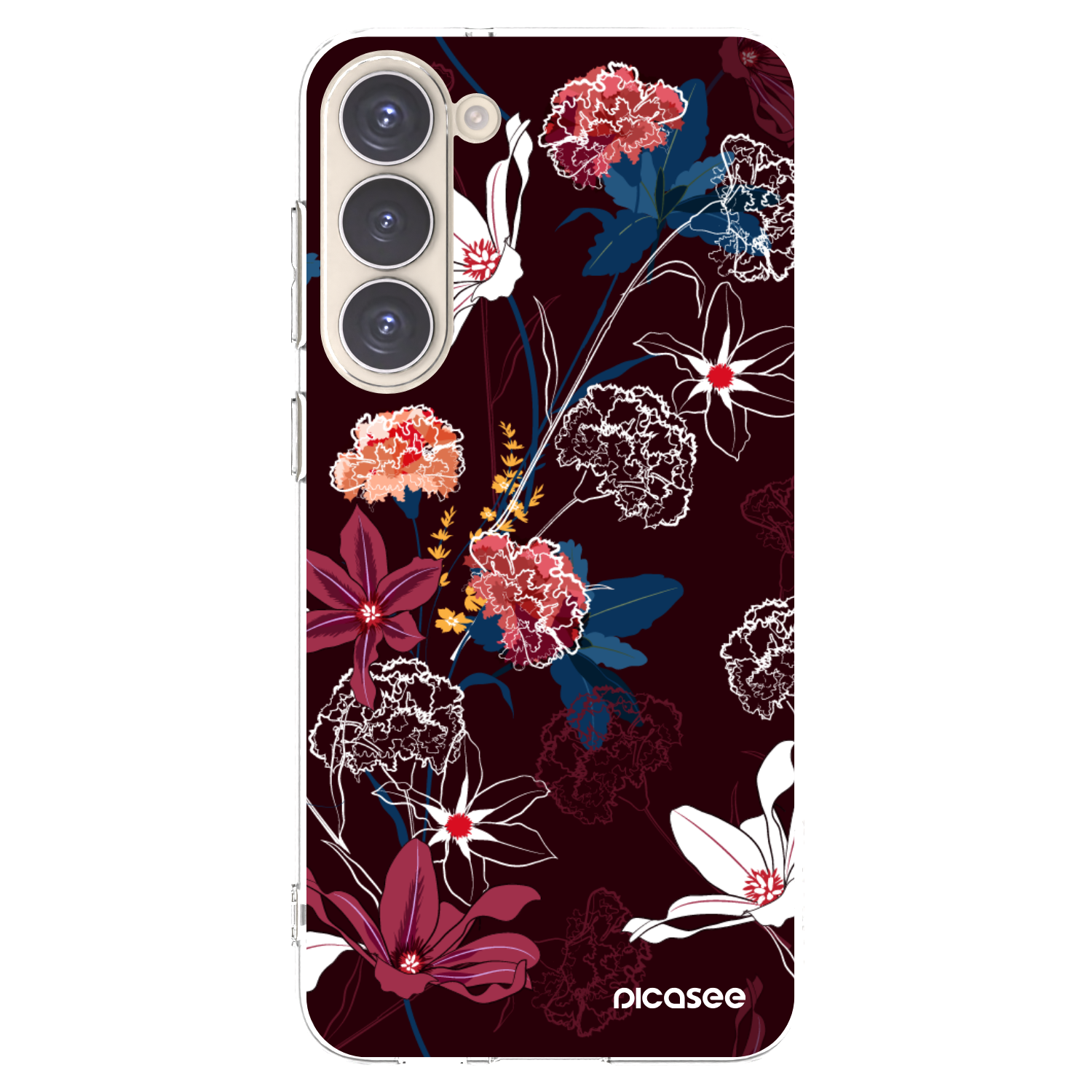 Picasee silikonowe przeźroczyste etui na Samsung Galaxy S23+ 5G - Dark Meadow