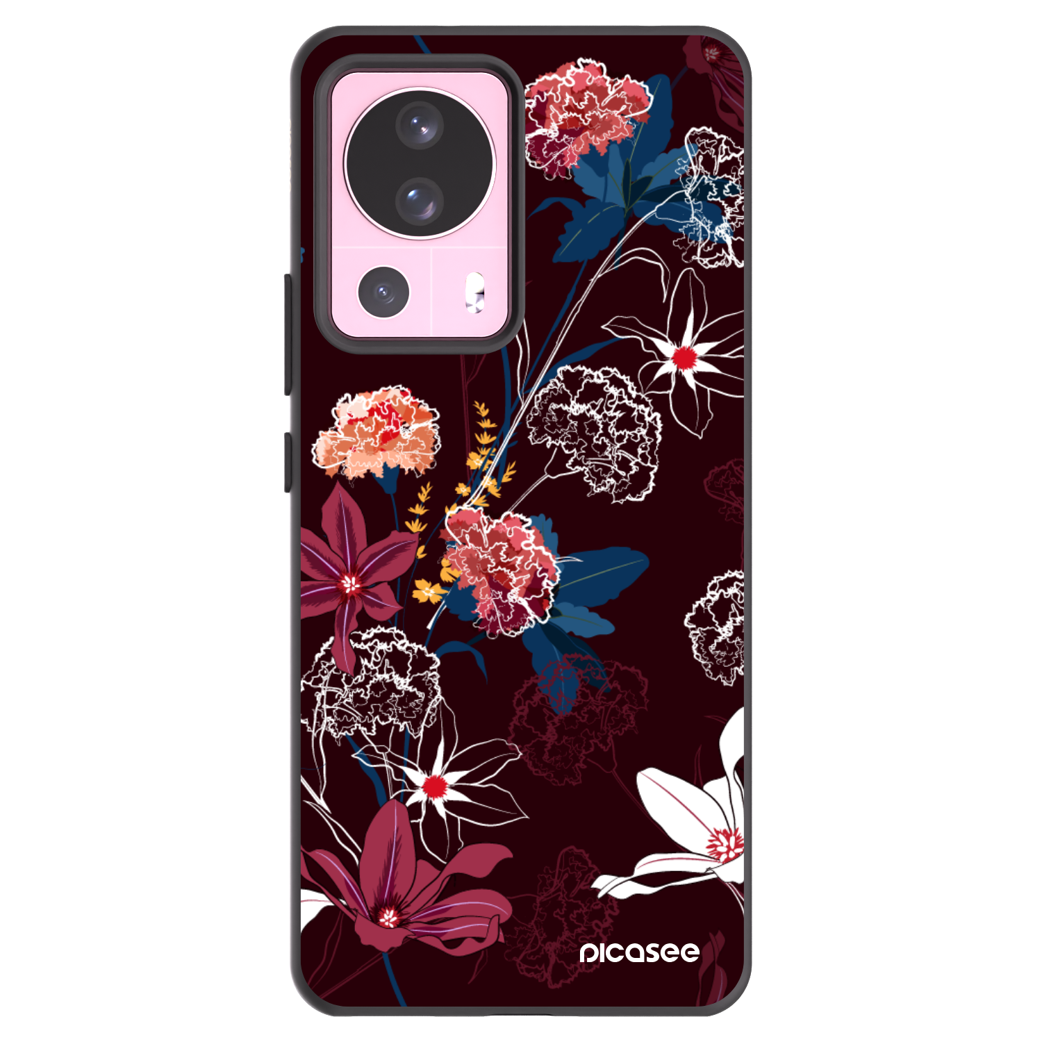 Picasee silikonowe czarne etui na Xiaomi 13 Lite - Dark Meadow