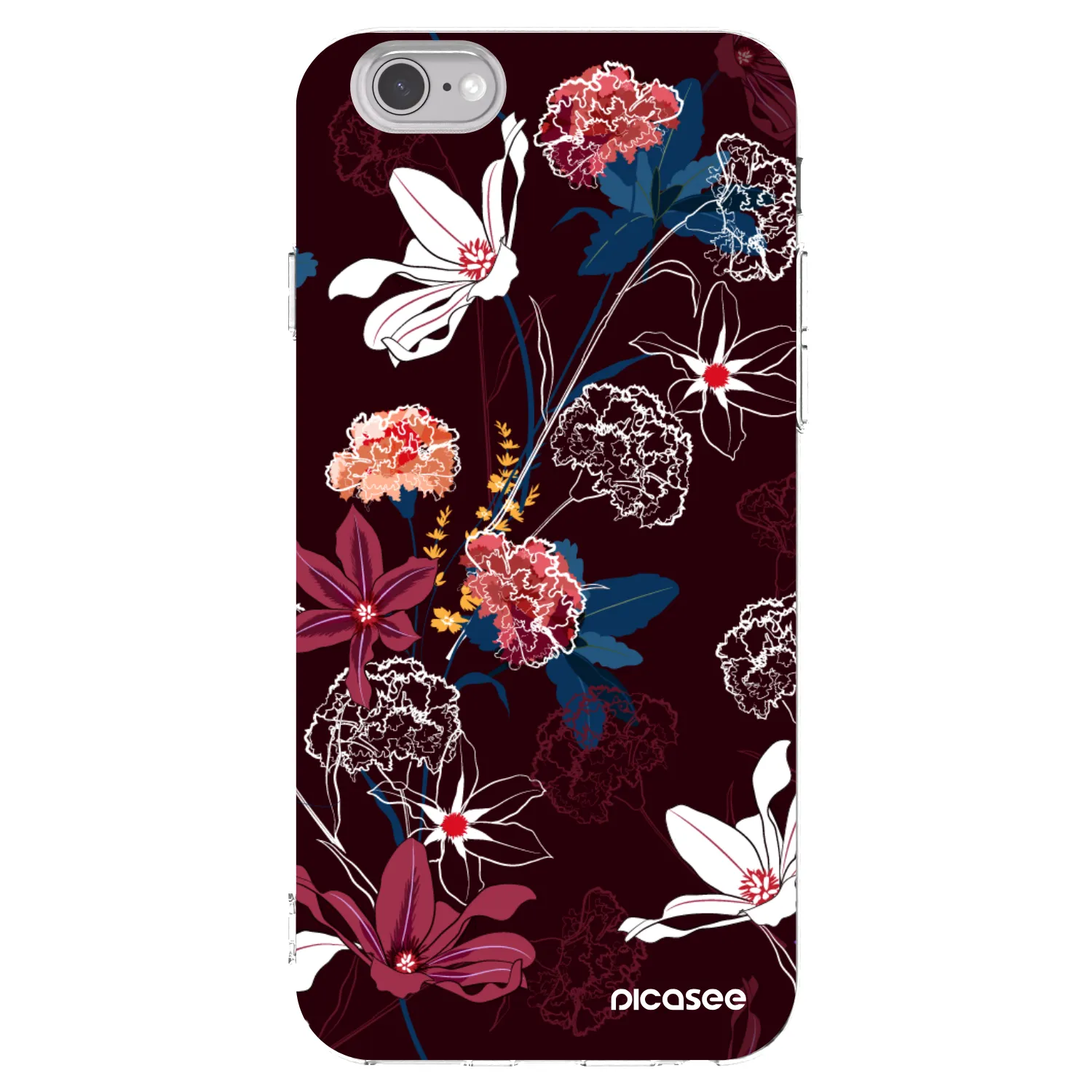 Picasee silikonowe przeźroczyste etui na Apple iPhone 6/6S - Dark Meadow