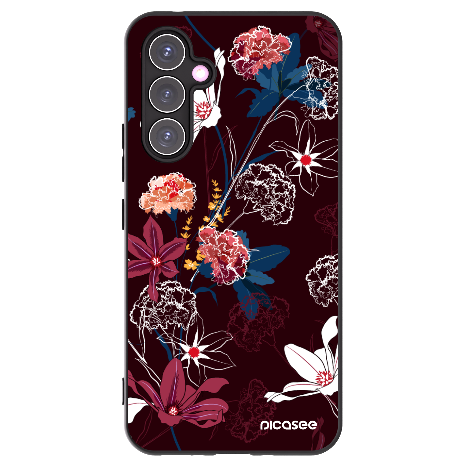 Picasee silikonowe czarne etui na Samsung Galaxy A54 5G A546B - Dark Meadow