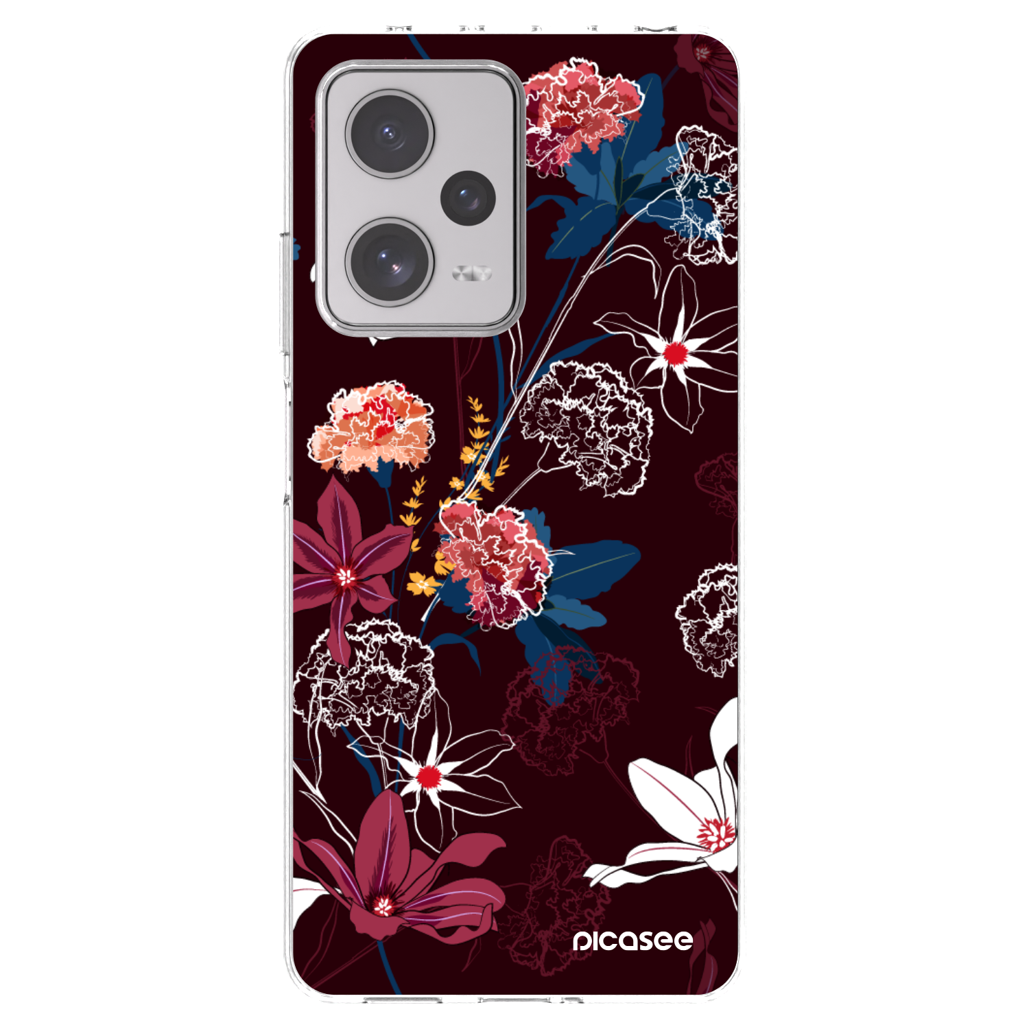 Picasee silikonowe przeźroczyste etui na Xiaomi Redmi Note 12 Pro+ 5G - Dark Meadow