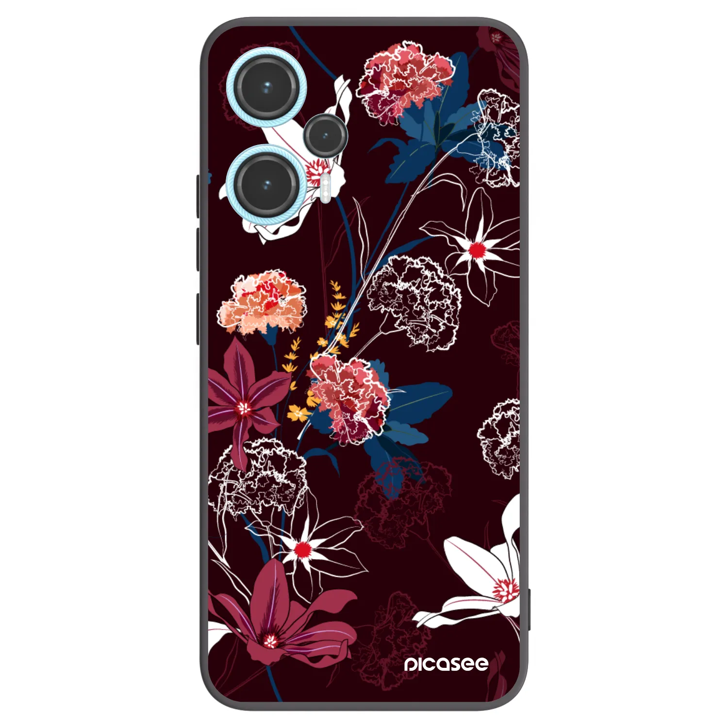 Picasee silikonowe czarne etui na Xiaomi Poco F5 - Dark Meadow
