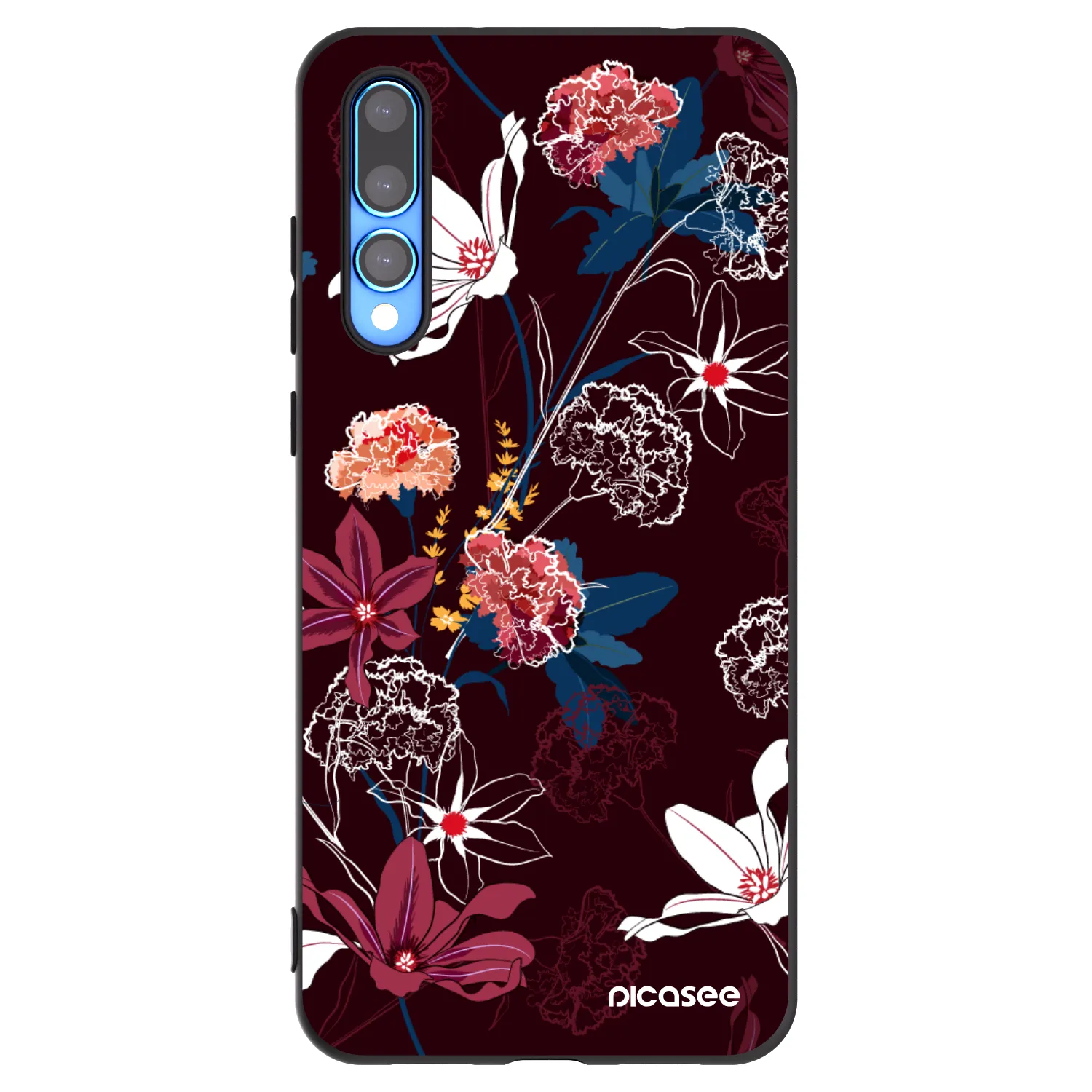 Picasee silikonowe czarne etui na Huawei P20 Pro - Dark Meadow