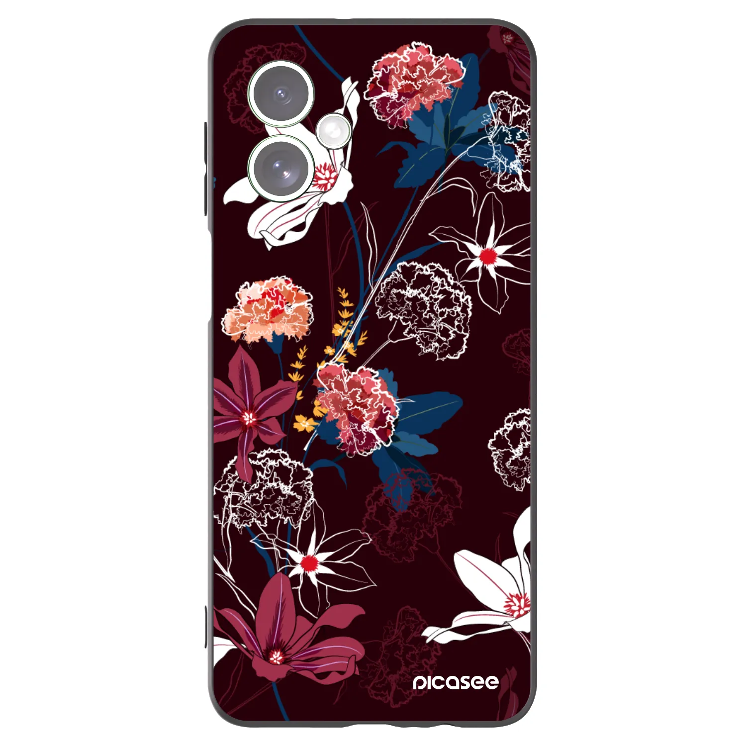 Picasee silikonowe czarne etui na Motorola Moto G54 5G - Dark Meadow