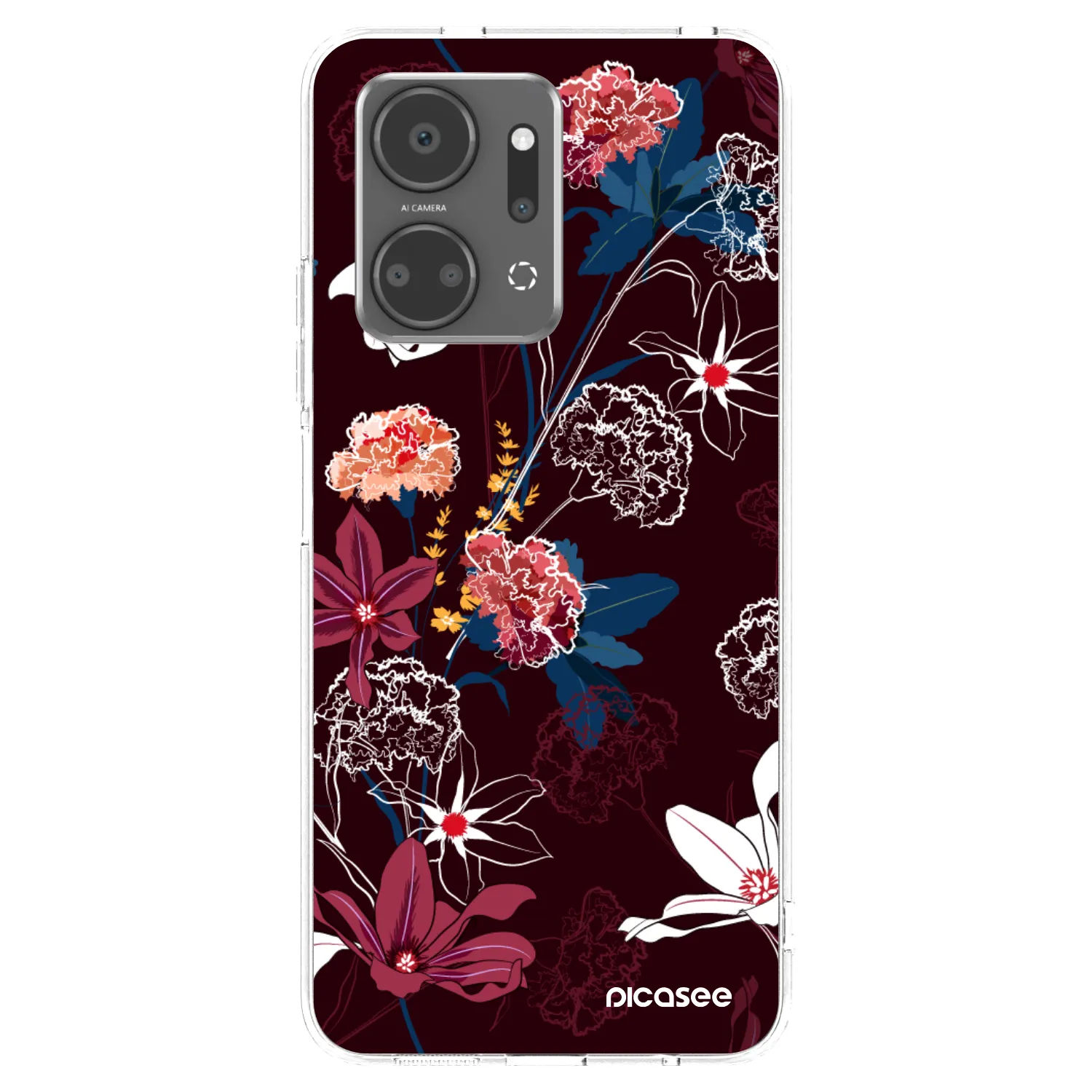 Picasee silikonowe przeźroczyste etui na Honor X7a - Dark Meadow