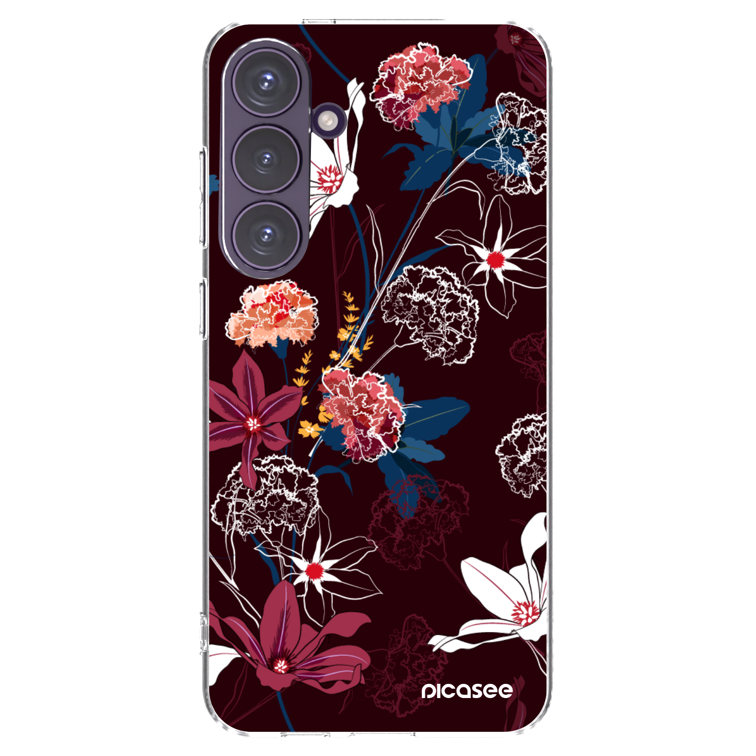Picasee silikonowe przeźroczyste etui na Samsung Galaxy S24+ S926B 5G - Dark Meadow