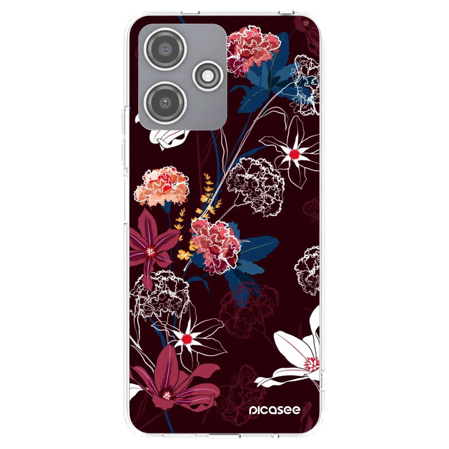 Picasee silikonowe przeźroczyste etui na Xiaomi Redmi 12 5G - Dark Meadow
