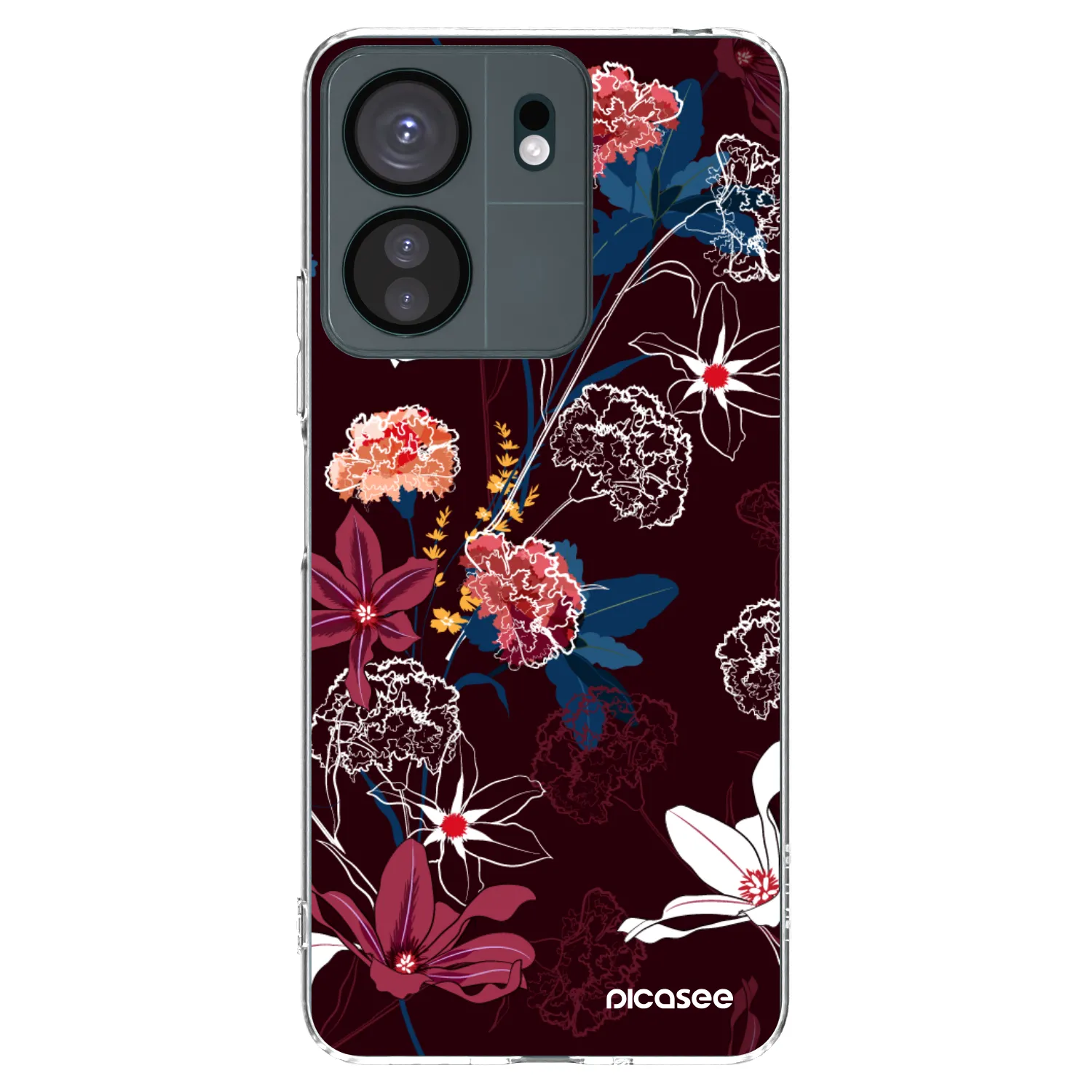 Picasee silikonowe przeźroczyste etui na Xiaomi Redmi 13C 4G - Dark Meadow