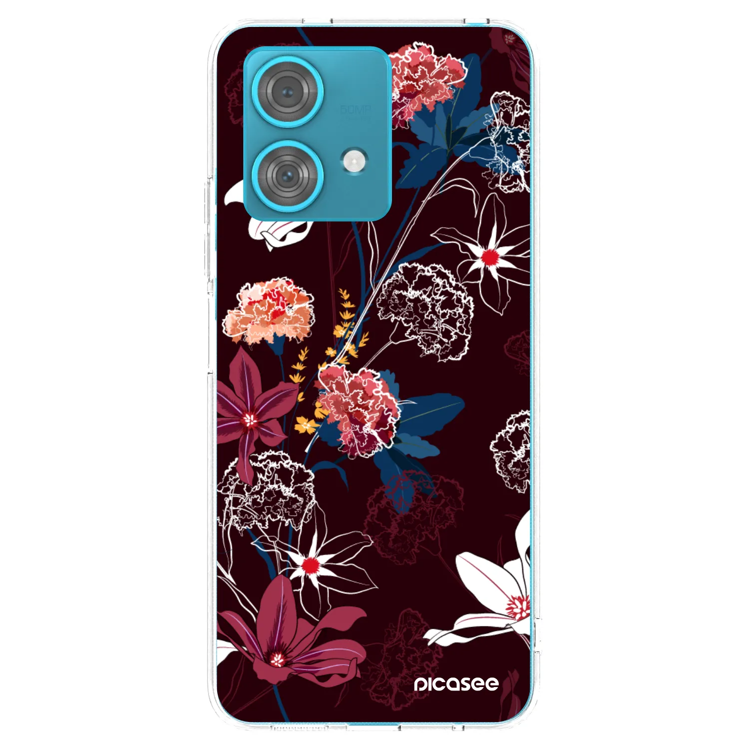 Picasee silikonowe przeźroczyste etui na Motorola Edge 40 Neo - Dark Meadow