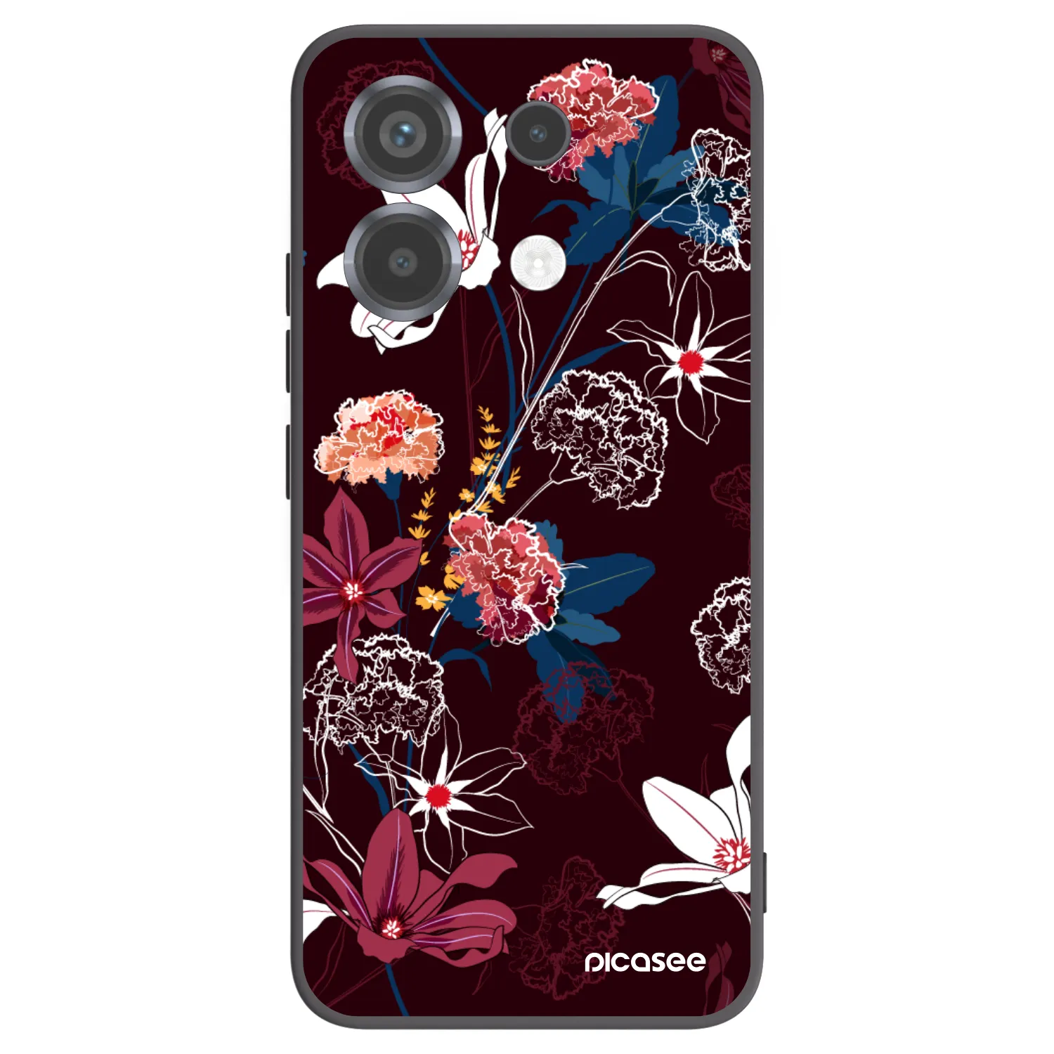 Picasee silikonowe czarne etui na Xiaomi Poco X6 - Dark Meadow