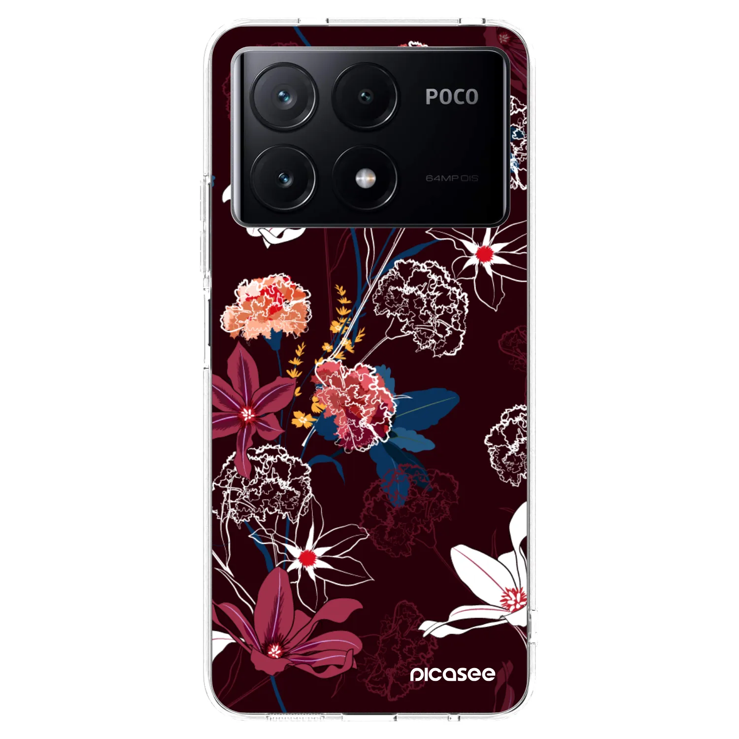 Picasee silikonowe przeźroczyste etui na Xiaomi Poco X6 Pro - Dark Meadow
