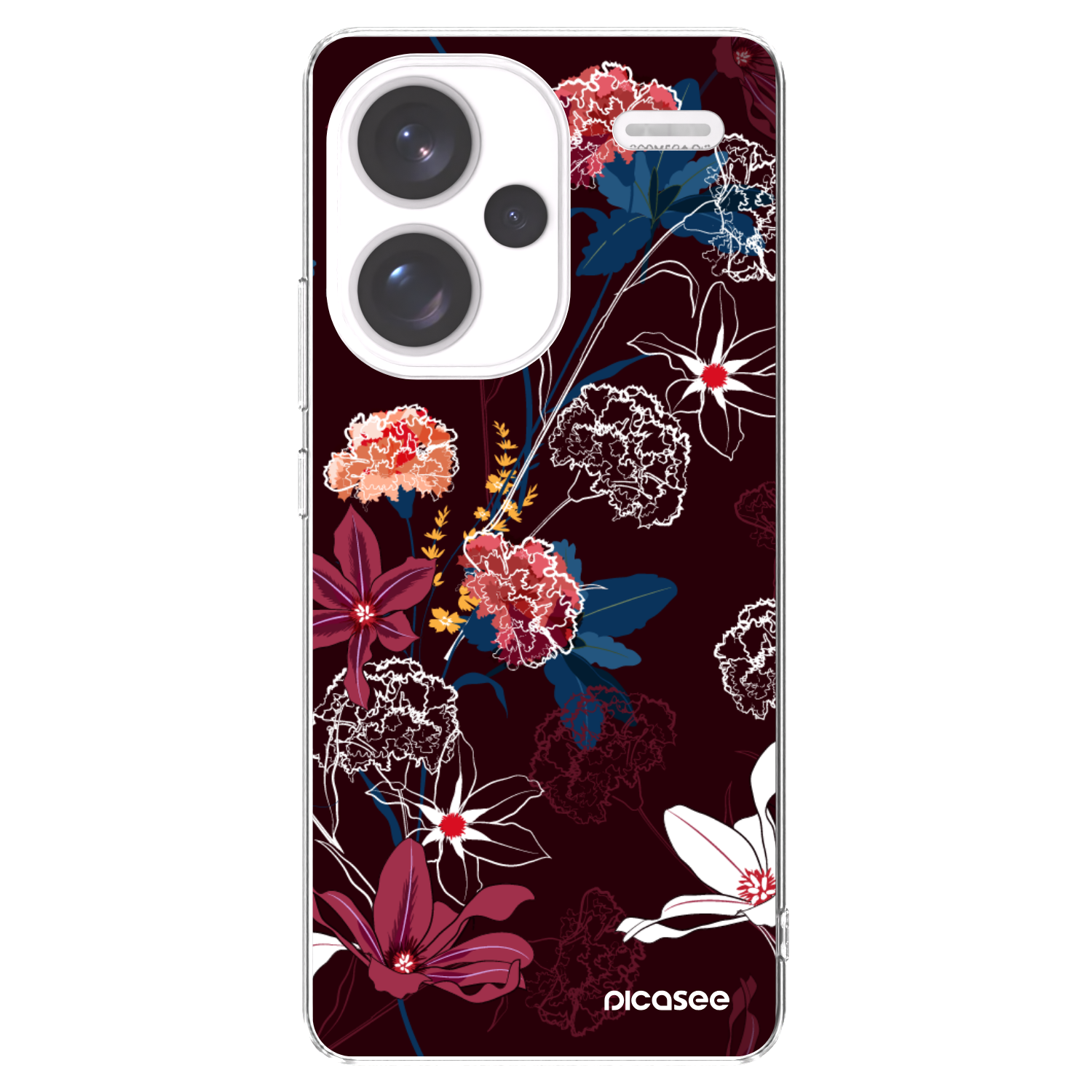 Picasee silikonowe przeźroczyste etui na Xiaomi Redmi Note 13 Pro+ 5G - Dark Meadow