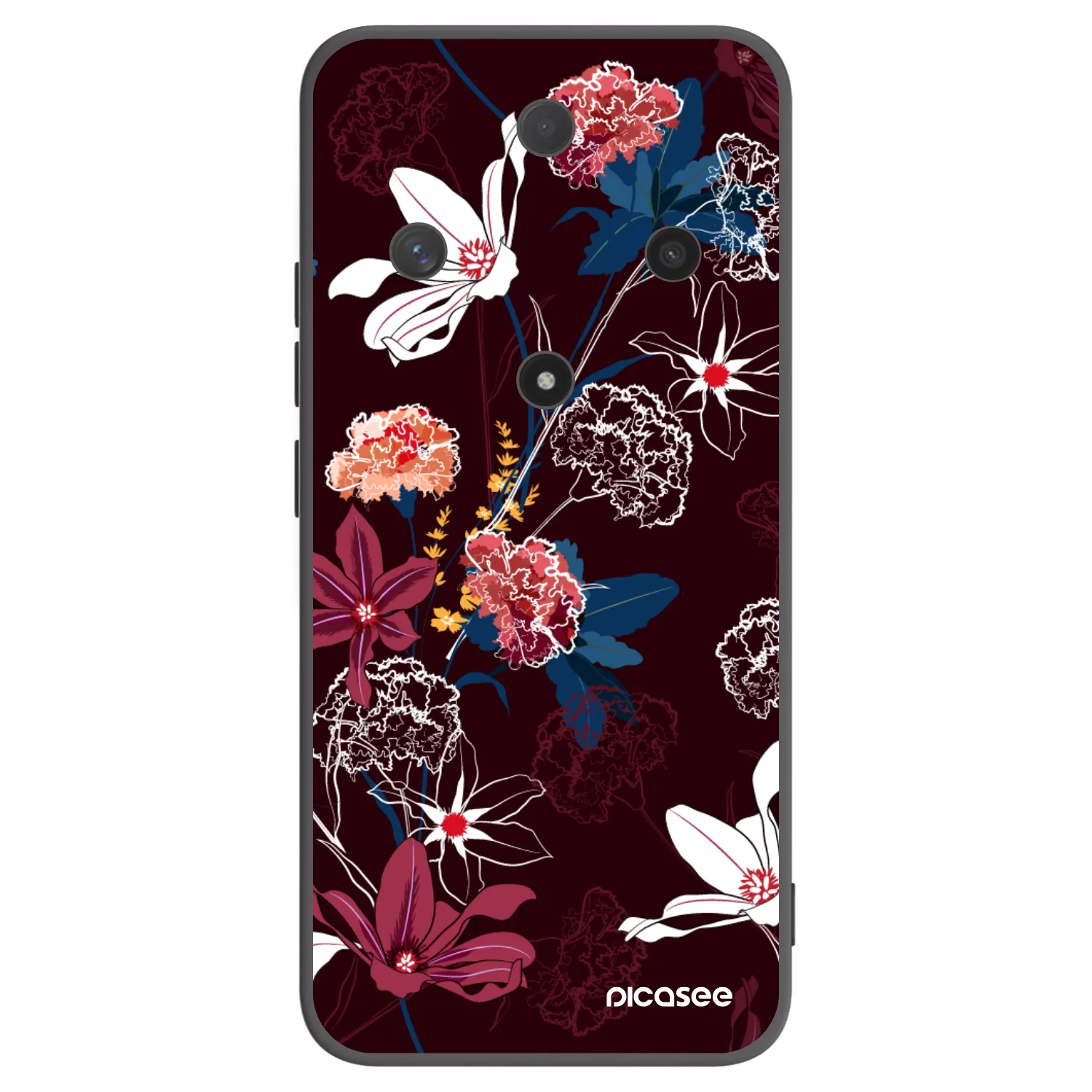 Picasee silikonowe czarne etui na Honor Magic6 Lite 5G - Dark Meadow